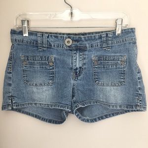 Juniors Jean Shorts 11 Stretch Denim Short blue